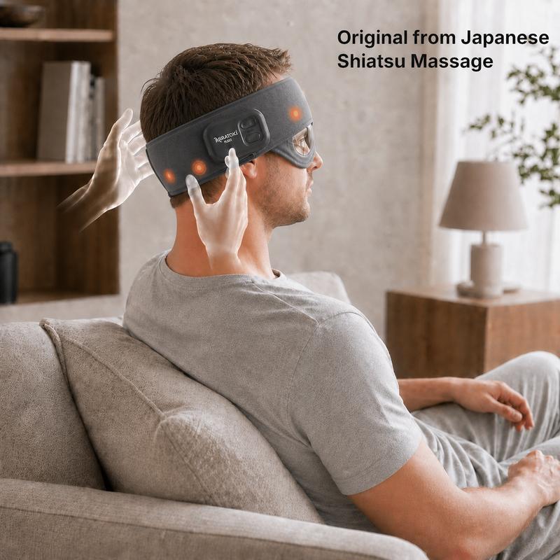 Heated Air-Compression Head Massager